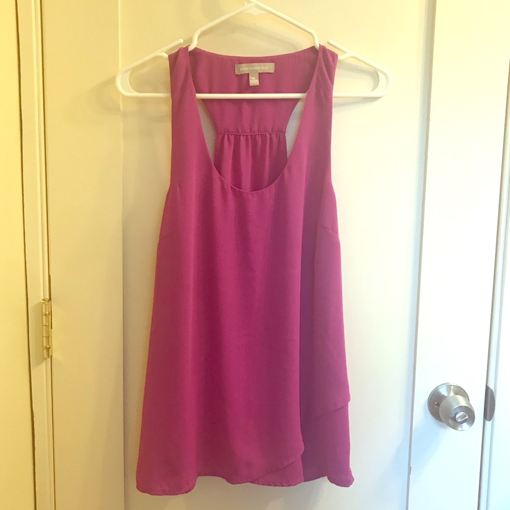 Banana Republic M Berry racerback tank
